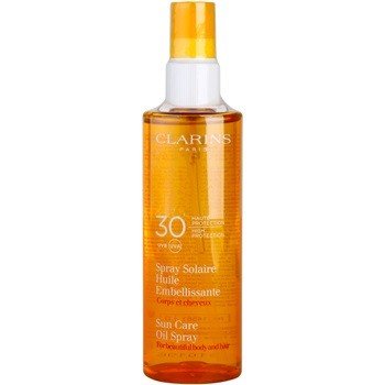 Clarins Sun Protection opalovací olej na tělo a vlasy SPF30 150 ml