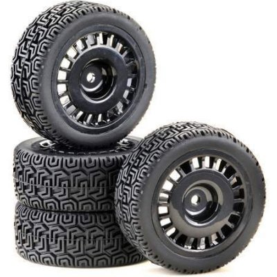 Absima Sportovní pneumatiky Rally Winded Design 1:10 včetně disků sada 4ks – Zboží Mobilmania