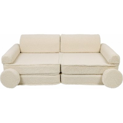 Play Sofa Velká dětská rozkládací pohovka Premium Bearly Krémová – Sleviste.cz