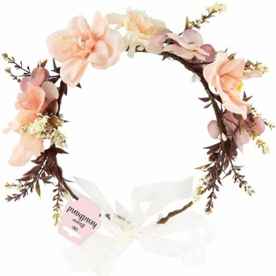 Věneček květinový broskvově růžový – Hledejceny.cz