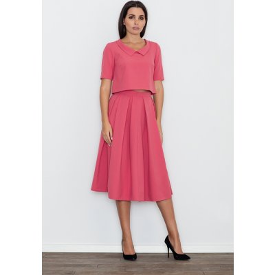 Figl set crop top + dlouhá sukně m579 coral – Zboží Mobilmania