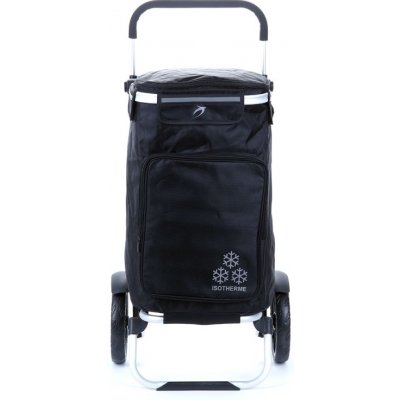 Airtex 108 Nákupní vozík na velkých kolečkách termo kapsa černá – Zboží Mobilmania