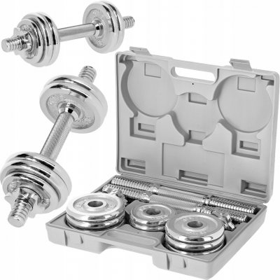HMS STC-15 CHROMOVANÝ ČINKOVÝ SET V KUFRU 15 kg – Zboží Dáma