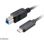 Akasa AK-CBUB28-10BK USB 3.1 C M - B M, 1m – Zbozi.Blesk.cz