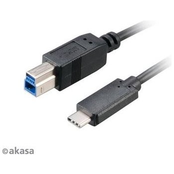 Akasa AK-CBUB28-10BK USB 3.1 C M - B M, 1m