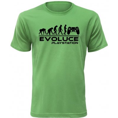 Pánské tričko Evoluce Playstation zelená