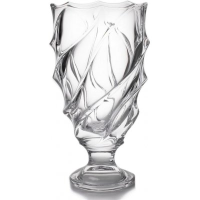 BOHEMIA TREASURY KŘISTÁLOVÁ VÁZA BOHEMIA SURF NA NOZE 370MM – Hledejceny.cz