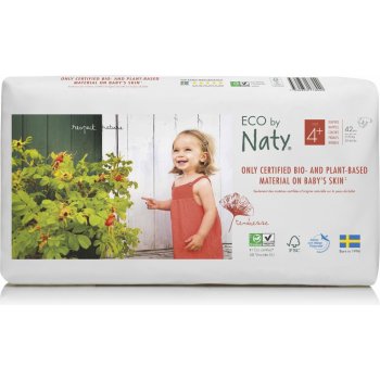 Naty Ekoplenky Maxi+ 4+ 9-20 kg 42 ks