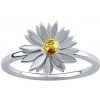 Prsteny SILVEGO Stříbrný prsten Sedmikráska zlacený zlatem KRN0949RGP