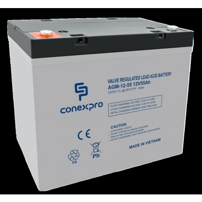 Conexpro AGM-12-55 12V 55Ah – Zboží Mobilmania