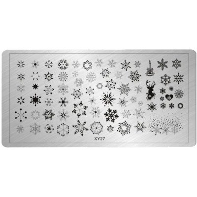 NehtyShop Destička na razítkování nehtů vločky – Zboží Dáma
