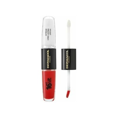 Dermacol 16H Lip Colour Extreme Long-Lasting Lipstick dlouhotrvající dvoufázová barva a lesk na rty No. 04 8 ml – Zboží Dáma