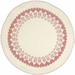 IB LAURSEN Koberec pod vánoční stromeček Red Ø 120 cm červená barva textil – Hledejceny.cz