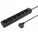 PremiumCord ppa6k-05bk 5m 6 zásuvek vypínač černý – Zboží Mobilmania