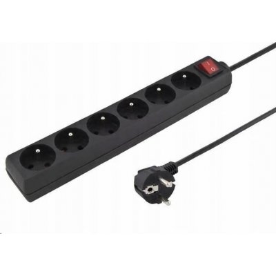PremiumCord ppa6k-05bk 5m 6 zásuvek vypínač černý – Zboží Mobilmania