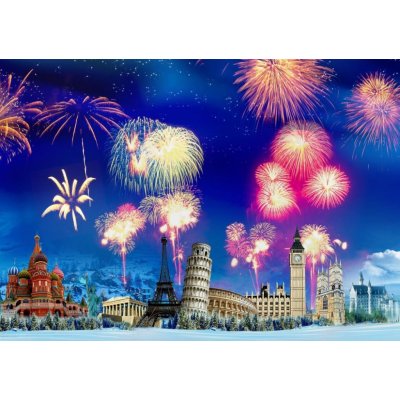 Grafika New Year's Eve around the World 1500 dílků – Zboží Mobilmania