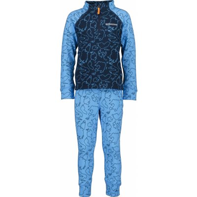 Didriksons Dětské termoprádlo Jadis set print Play Blue G – Zboží Dáma