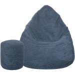 TopKing sedací vak + podnožník XL manšestr Lincoln, granátový 125 cm – Hledejceny.cz