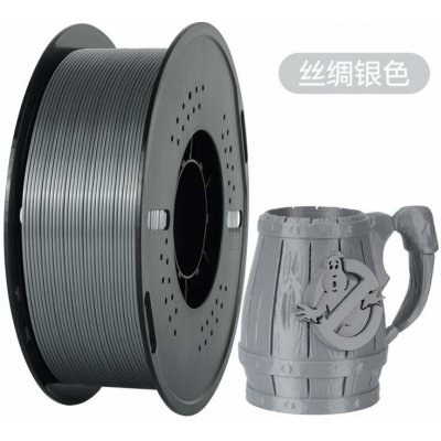 Kingroon PLA SILK 1,75 mm 1kg Stříbrná – Zboží Živě