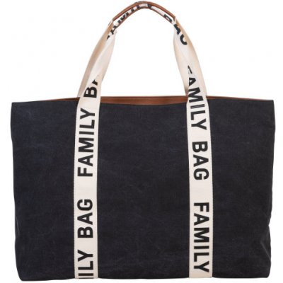 Childhome Cestovní taška Family Bag Canvas Black – Zboží Mobilmania