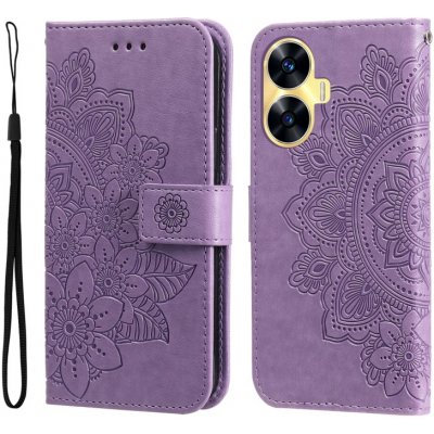 Vsechnonamobil 59094 ART MANDALA Peněženkové pouzdro Realme C55 fialové – Zboží Živě