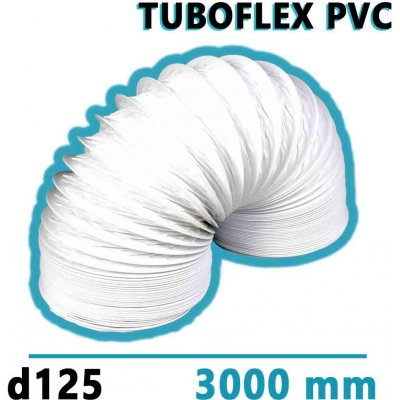 Mikawi Tuboflex Flexibilní větrací PVC potrubí 125 mm x 3000 mm 59-3492 – Zboží Mobilmania