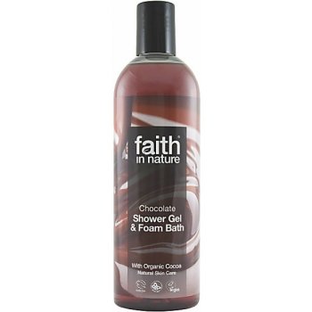 Faith in nature 2v1 sprchový gel a pěna do koupele BIO čokoláda 400 ml