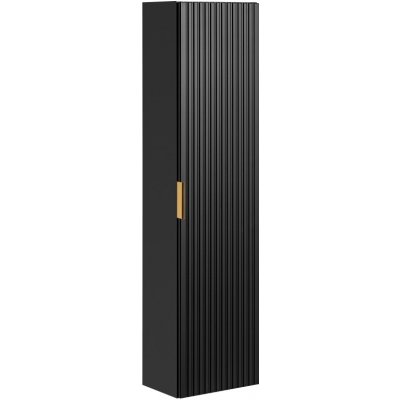 COMAD Vysoká závěsná skříňka - ADEL 80-01 black, matná černá
