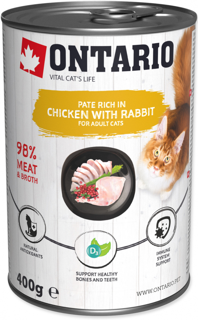 Ontario Chicken with Rabbit flavoured with Cranberries 400 g