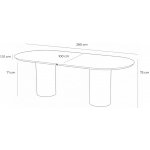 Hartman Valencia zahradní jídelní stůl s keramickou oválnou deskou 280x100cm – Hledejceny.cz