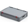 Úložný box HTI Plastová EURO přepravka 600x400x135 mm s víkem MC-3874