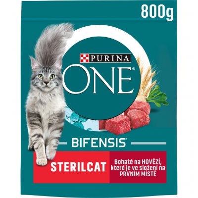 Purina ONE Bifensis sterilcat hovězí a pšenice 0,8 kg – Sleviste.cz