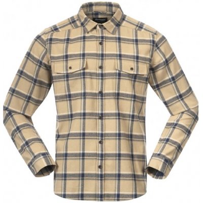 Bergans of Norway pánská robusní flanelová košile Bergans Tovdal Warm sand/navy blue – Hledejceny.cz