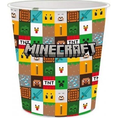 Stor Plastový odpadkový koš Minecraft 5l