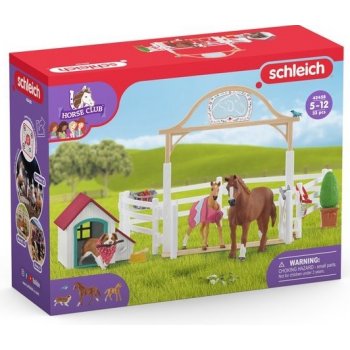 Schleich 42458 ohrada s koníky a fenka Ruby