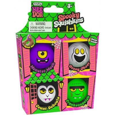 Schylling NeeDoh Strašidelný dům se 4 mačkacími míčky – Hledejceny.cz