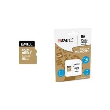 Emtec microSDHC 16 GB Class 10 Gold+ ECMSDM16GHC10GP