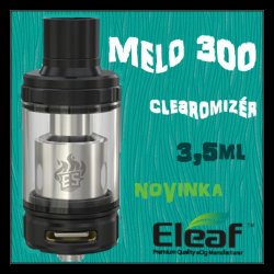 iSmoka Eleaf MELO 300 Clearomizér černý 3,5ml