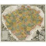 ZES Království České 1883 - nástěnná historická mapa 120 x 100 cm Varianta: bez rámu v tubusu, Provedení: laminovaná mapa v lištách – Zboží Mobilmania