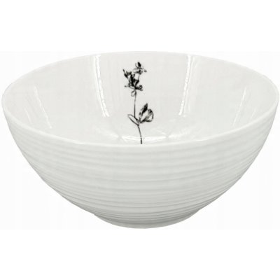 by inspire Porcelánová miska Croft Wild bílá černá 16 cm – Zboží Mobilmania