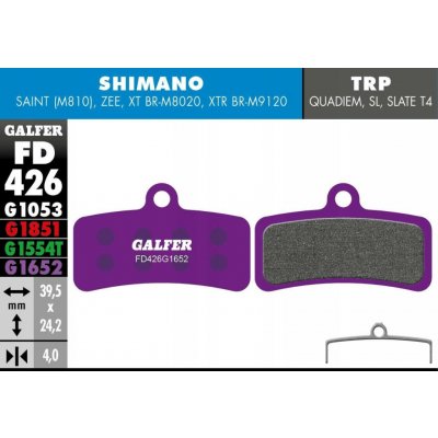 Brzdové destičky Shimano Saint, Zee Galfer FD426 G1652 E-Bike – Zbozi.Blesk.cz