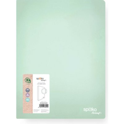Spoko Desky A4 kroužkové ReLeaf Soft touch mentolová – Zboží Živě