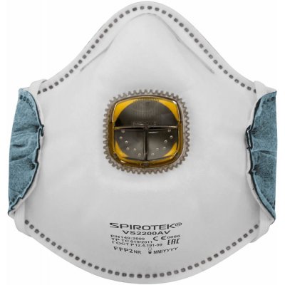 Spirotek VS2200AV FFP2 tvarovaný s ventilkem respirátor 10 ks – Zboží Dáma