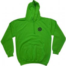 Mikina SCOOTERING Long Hoodie s kapucí LIME GREEN