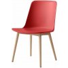Jídelní židle &Tradition Rely HW71 oak / vermillion red