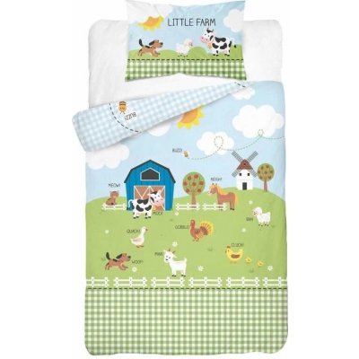 Detexpol Povlečení Malá farma Bavlna 100 x 135 cm 40 x 60 cm – Hledejceny.cz