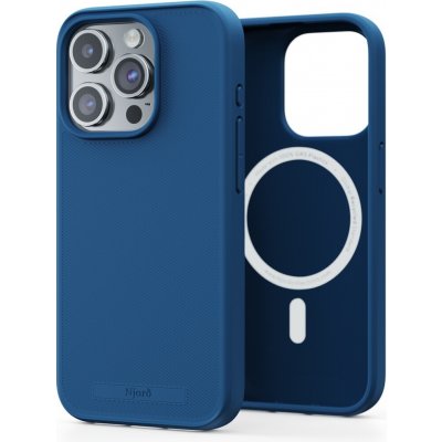 Pouzdro NJORD 100% GRMagSafe iPhone 15 Pro modré