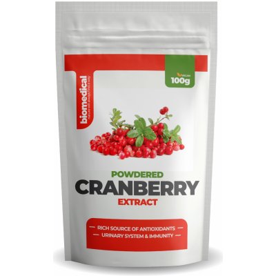 BioMedical Cranberry Extract brusinkový extrakt 100 g – Hledejceny.cz