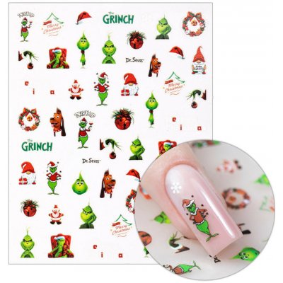 Molly Nails Vánoční samolepky na nehty Grinch MS-C263 – Hledejceny.cz