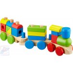 Toys Baby vláček 33cm mašinka + 2 vagonky navlékací s kostkami pro miminko – Zboží Dáma Toys Baby vláček 33cm mašinka + 2 vagonky navlékací s kostkami pro miminko – Zboží Dáma